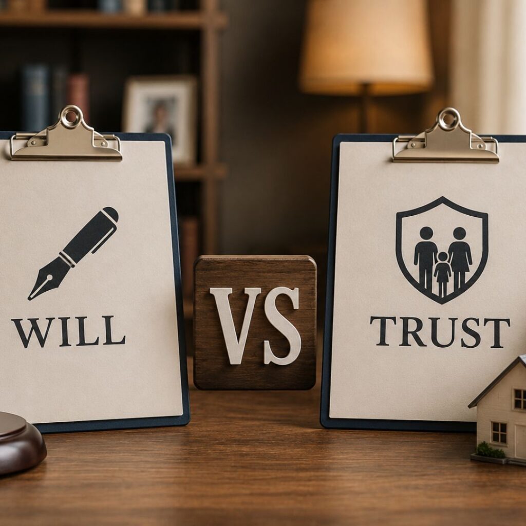 Will vs a Trust image