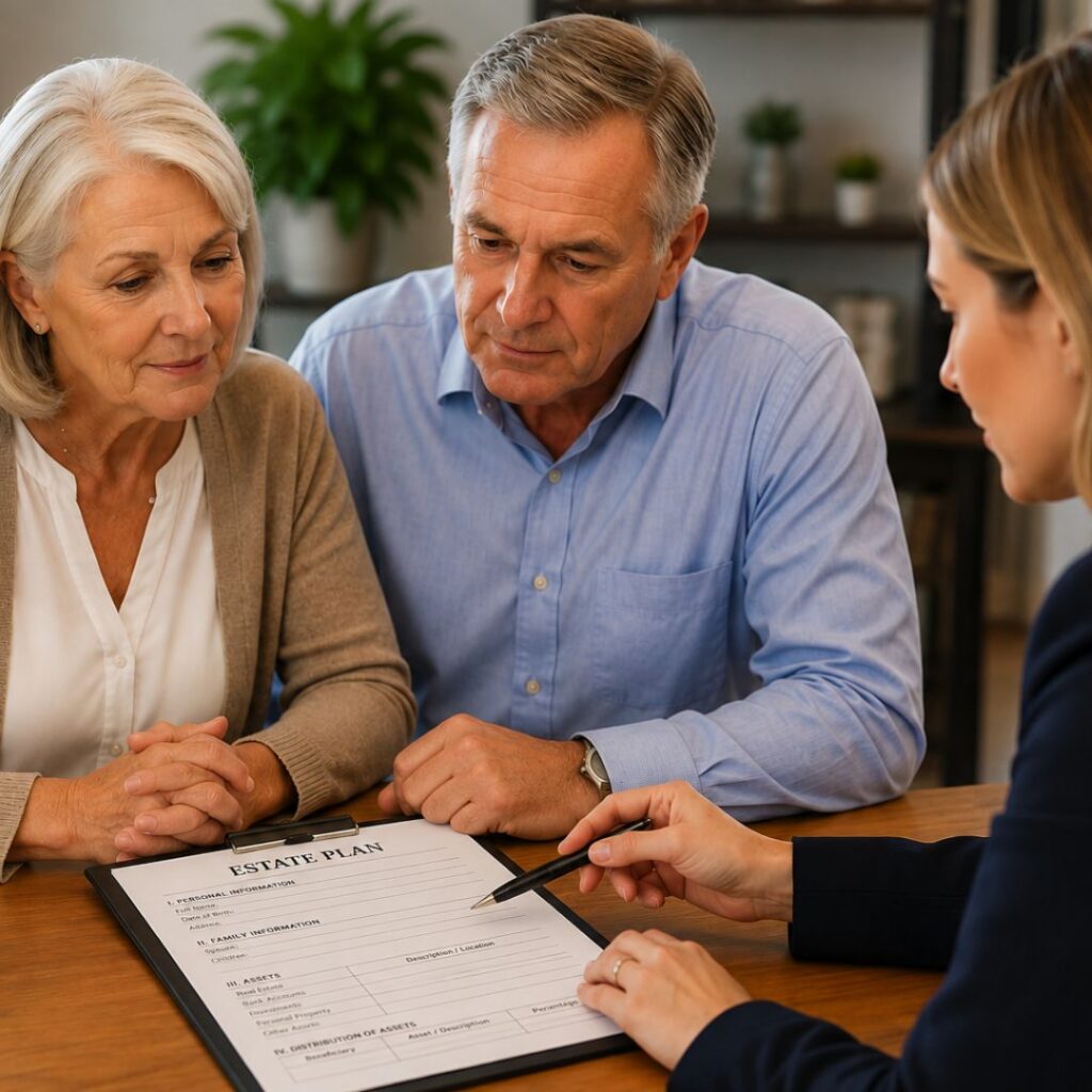 Reviewing a Estate Plan with an attorney